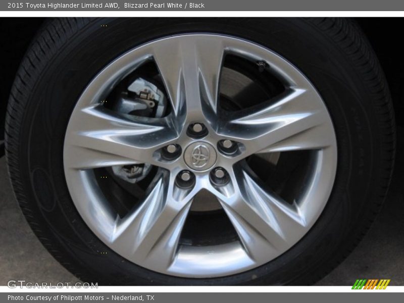Blizzard Pearl White / Black 2015 Toyota Highlander Limited AWD
