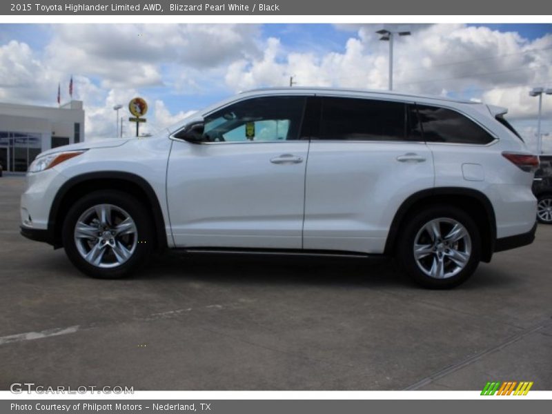 Blizzard Pearl White / Black 2015 Toyota Highlander Limited AWD