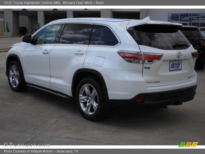 Blizzard Pearl White / Black 2015 Toyota Highlander Limited AWD