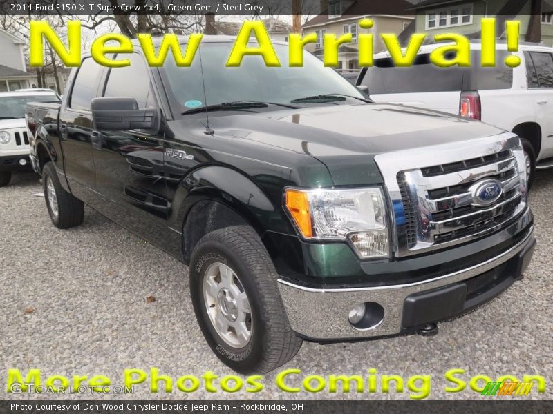 Green Gem / Steel Grey 2014 Ford F150 XLT SuperCrew 4x4