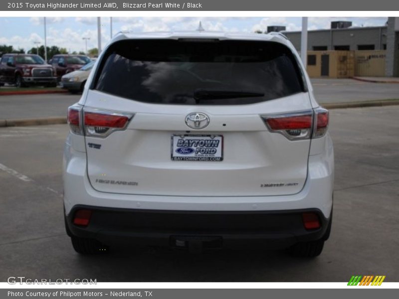 Blizzard Pearl White / Black 2015 Toyota Highlander Limited AWD