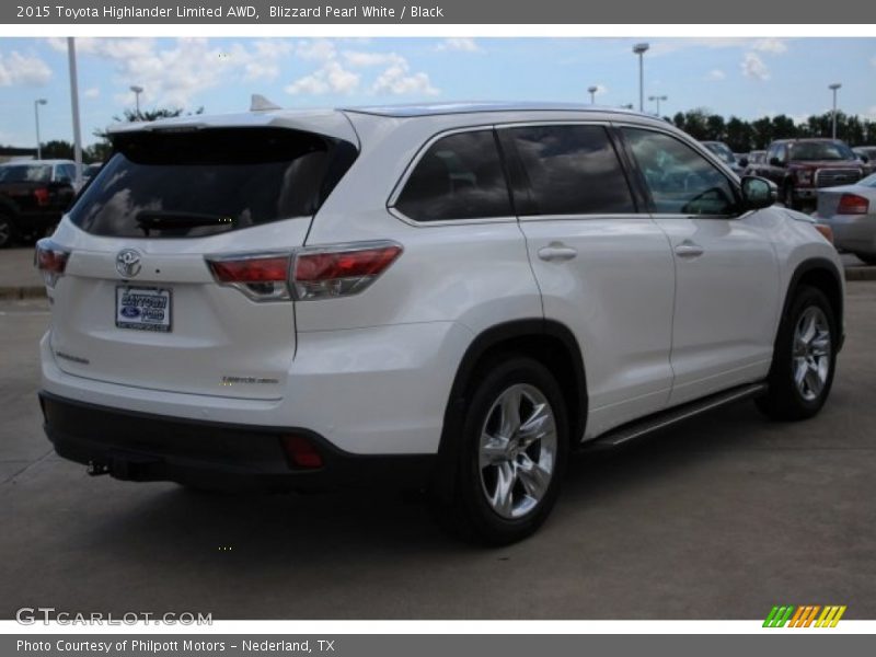Blizzard Pearl White / Black 2015 Toyota Highlander Limited AWD