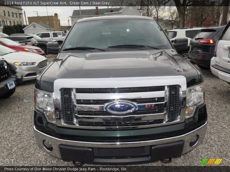 Green Gem / Steel Grey 2014 Ford F150 XLT SuperCrew 4x4
