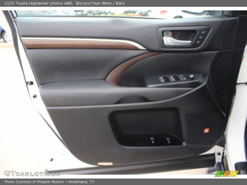 Blizzard Pearl White / Black 2015 Toyota Highlander Limited AWD