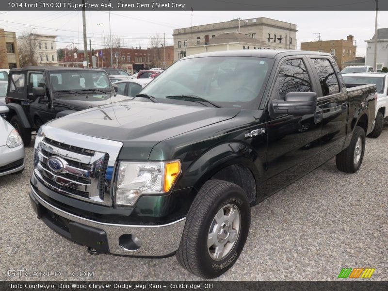 Green Gem / Steel Grey 2014 Ford F150 XLT SuperCrew 4x4