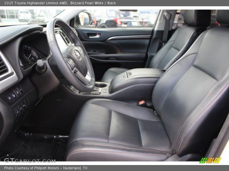 Blizzard Pearl White / Black 2015 Toyota Highlander Limited AWD