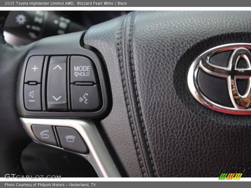 Blizzard Pearl White / Black 2015 Toyota Highlander Limited AWD