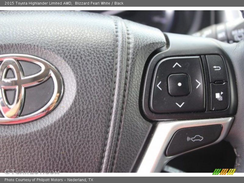 Blizzard Pearl White / Black 2015 Toyota Highlander Limited AWD