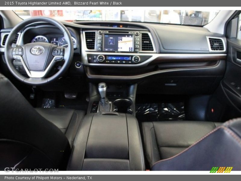 Blizzard Pearl White / Black 2015 Toyota Highlander Limited AWD