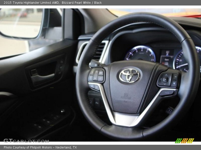 Blizzard Pearl White / Black 2015 Toyota Highlander Limited AWD