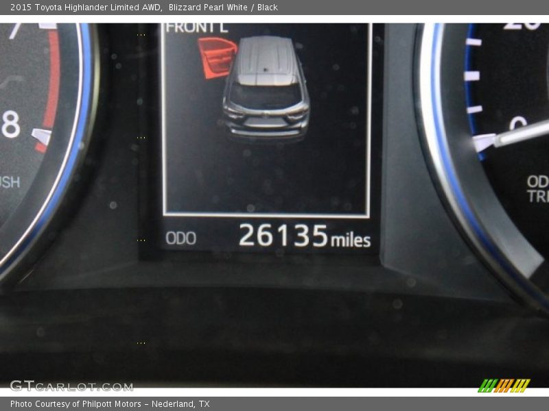 Blizzard Pearl White / Black 2015 Toyota Highlander Limited AWD