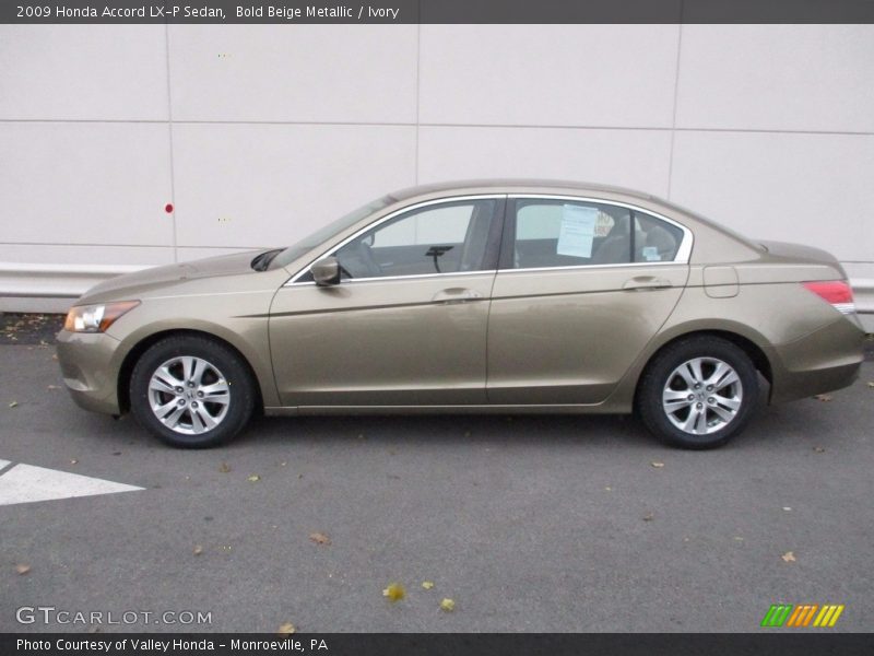 Bold Beige Metallic / Ivory 2009 Honda Accord LX-P Sedan