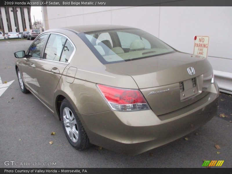 Bold Beige Metallic / Ivory 2009 Honda Accord LX-P Sedan