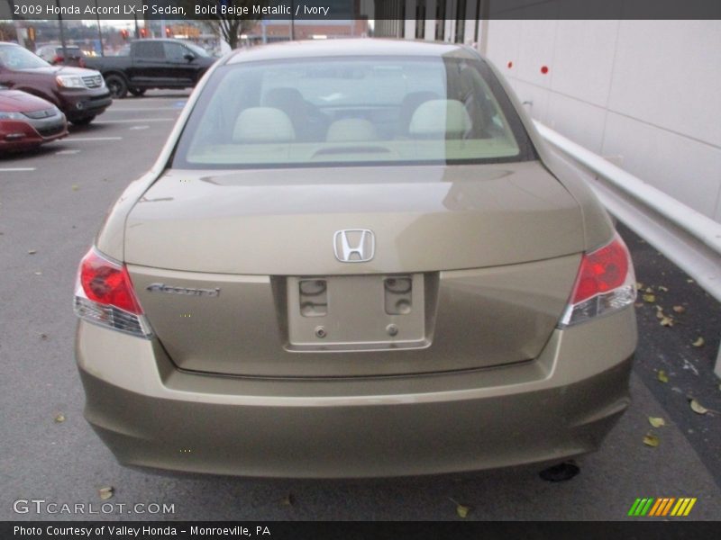 Bold Beige Metallic / Ivory 2009 Honda Accord LX-P Sedan