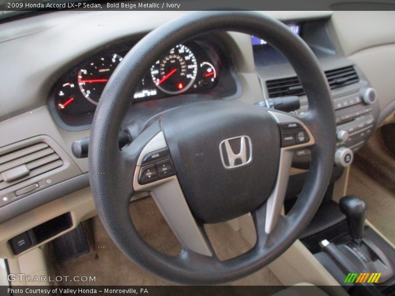 Bold Beige Metallic / Ivory 2009 Honda Accord LX-P Sedan