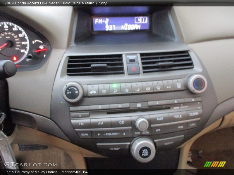 Bold Beige Metallic / Ivory 2009 Honda Accord LX-P Sedan