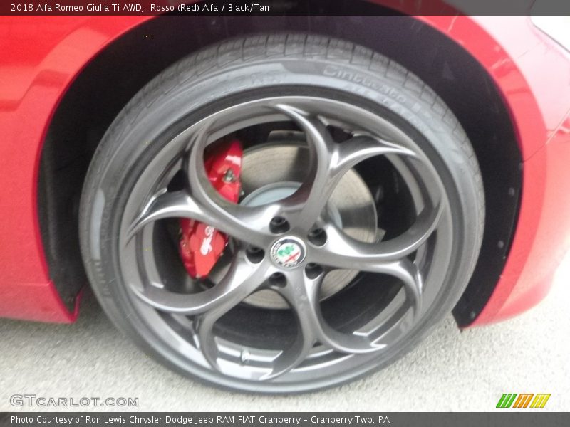 Rosso (Red) Alfa / Black/Tan 2018 Alfa Romeo Giulia Ti AWD