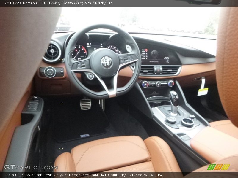  2018 Giulia Ti AWD Black/Tan Interior
