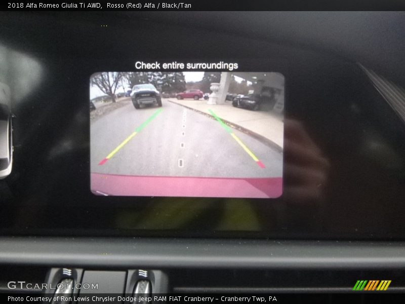 Rosso (Red) Alfa / Black/Tan 2018 Alfa Romeo Giulia Ti AWD