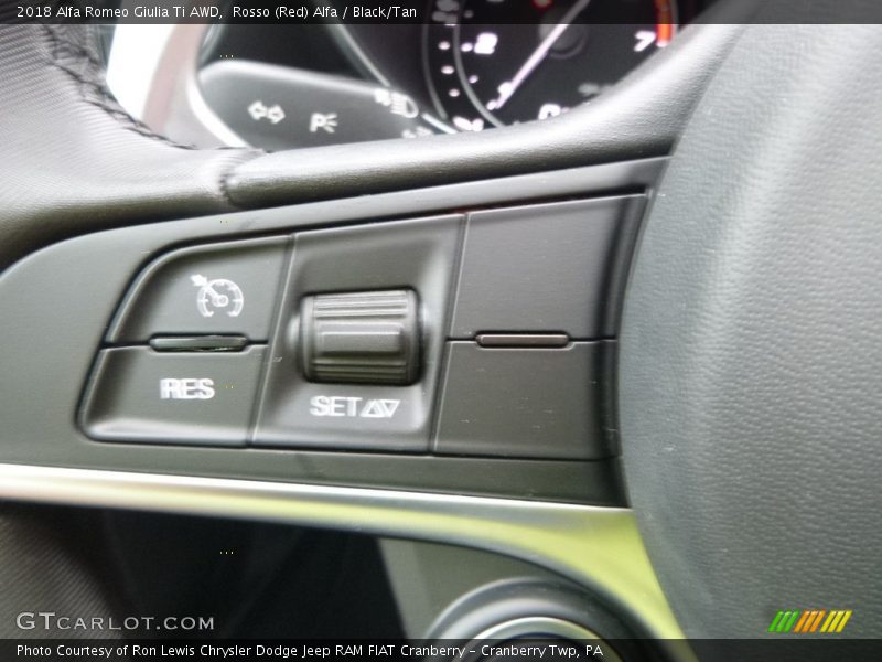 Rosso (Red) Alfa / Black/Tan 2018 Alfa Romeo Giulia Ti AWD