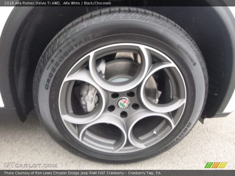 Alfa White / Black/Chocolate 2018 Alfa Romeo Stelvio Ti AWD