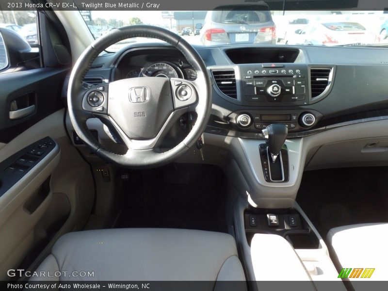 Twilight Blue Metallic / Gray 2013 Honda CR-V EX-L