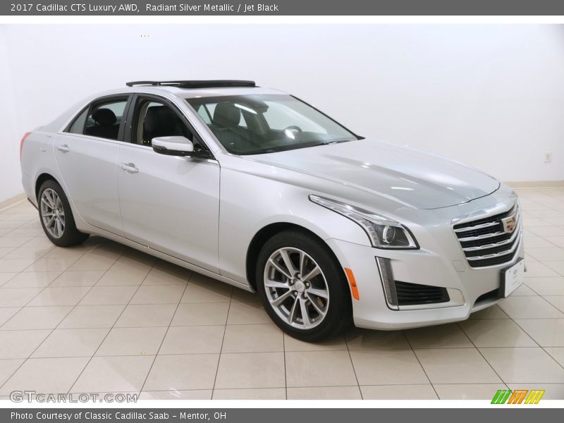 Radiant Silver Metallic / Jet Black 2017 Cadillac CTS Luxury AWD