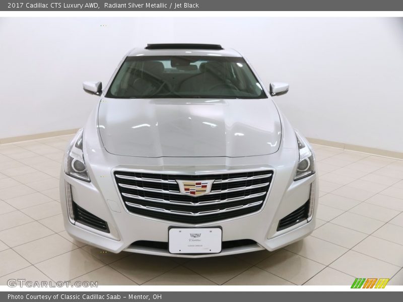Radiant Silver Metallic / Jet Black 2017 Cadillac CTS Luxury AWD