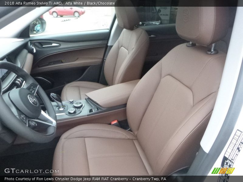 Alfa White / Black/Chocolate 2018 Alfa Romeo Stelvio Ti AWD