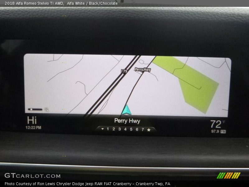 Alfa White / Black/Chocolate 2018 Alfa Romeo Stelvio Ti AWD
