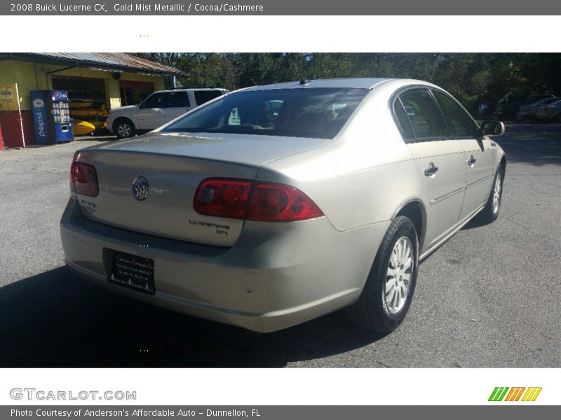 Gold Mist Metallic / Cocoa/Cashmere 2008 Buick Lucerne CX