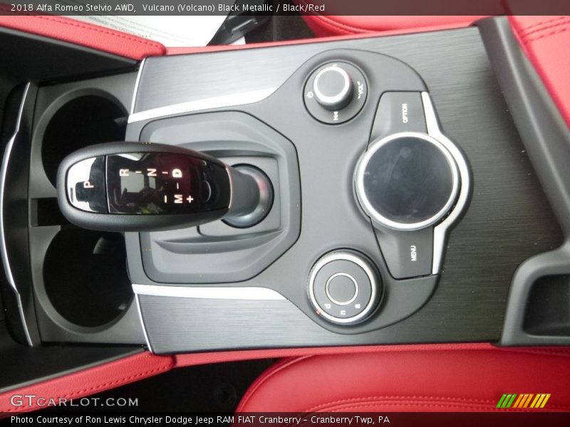 Vulcano (Volcano) Black Metallic / Black/Red 2018 Alfa Romeo Stelvio AWD