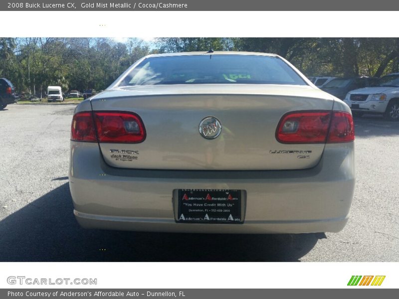 Gold Mist Metallic / Cocoa/Cashmere 2008 Buick Lucerne CX