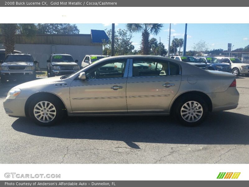 Gold Mist Metallic / Cocoa/Cashmere 2008 Buick Lucerne CX