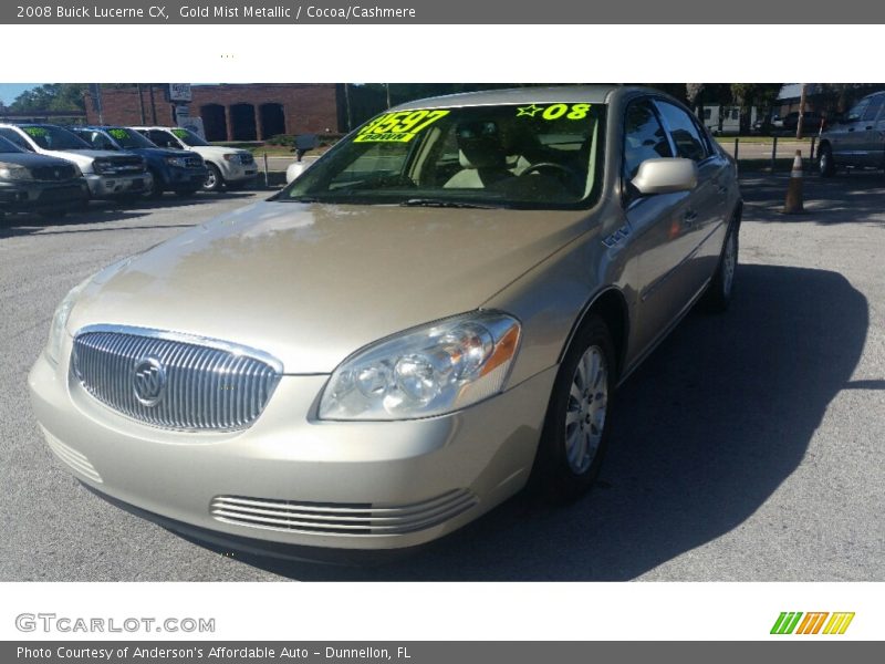 Gold Mist Metallic / Cocoa/Cashmere 2008 Buick Lucerne CX