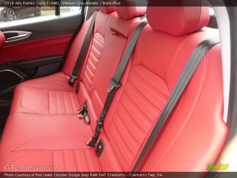 Rear Seat of 2018 Giulia Ti AWD