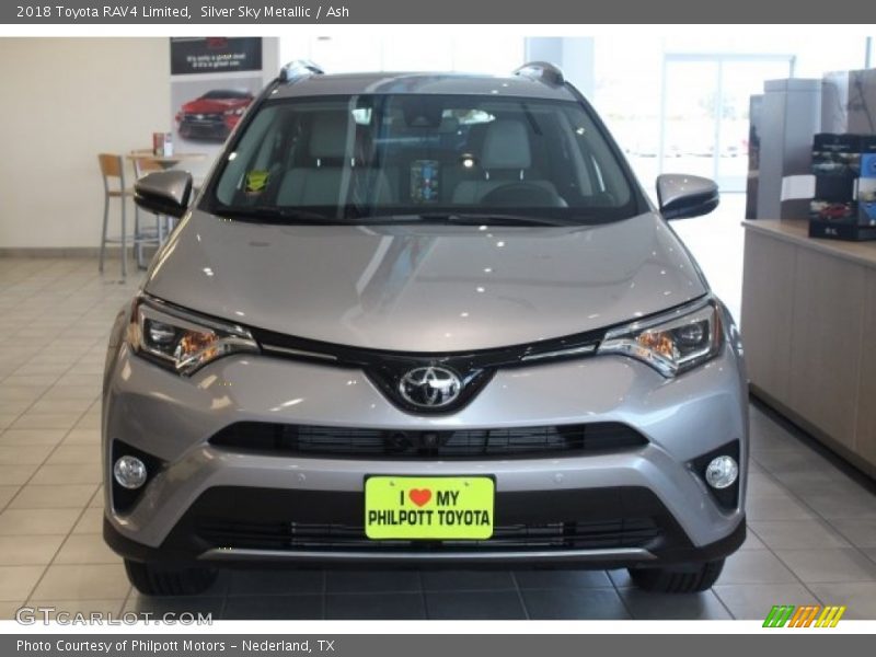Silver Sky Metallic / Ash 2018 Toyota RAV4 Limited