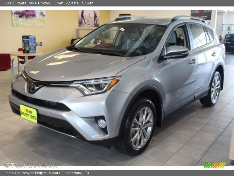Silver Sky Metallic / Ash 2018 Toyota RAV4 Limited