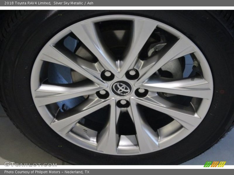 Silver Sky Metallic / Ash 2018 Toyota RAV4 Limited