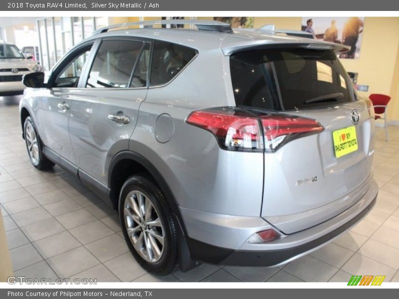 Silver Sky Metallic / Ash 2018 Toyota RAV4 Limited
