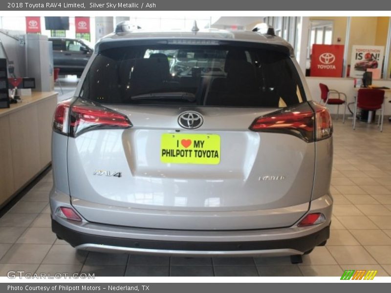 Silver Sky Metallic / Ash 2018 Toyota RAV4 Limited