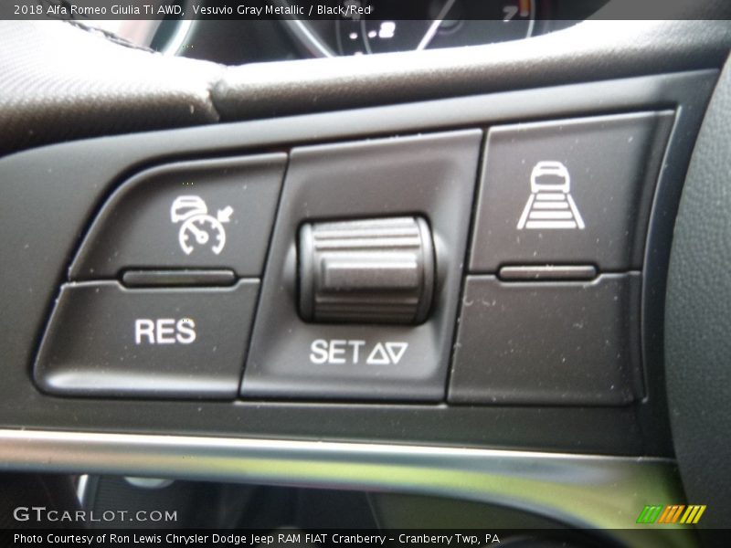 Controls of 2018 Giulia Ti AWD