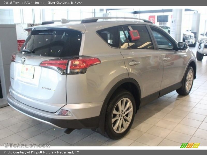 Silver Sky Metallic / Ash 2018 Toyota RAV4 Limited