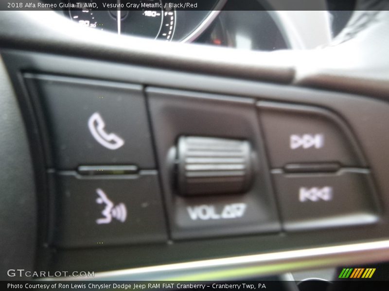 Controls of 2018 Giulia Ti AWD