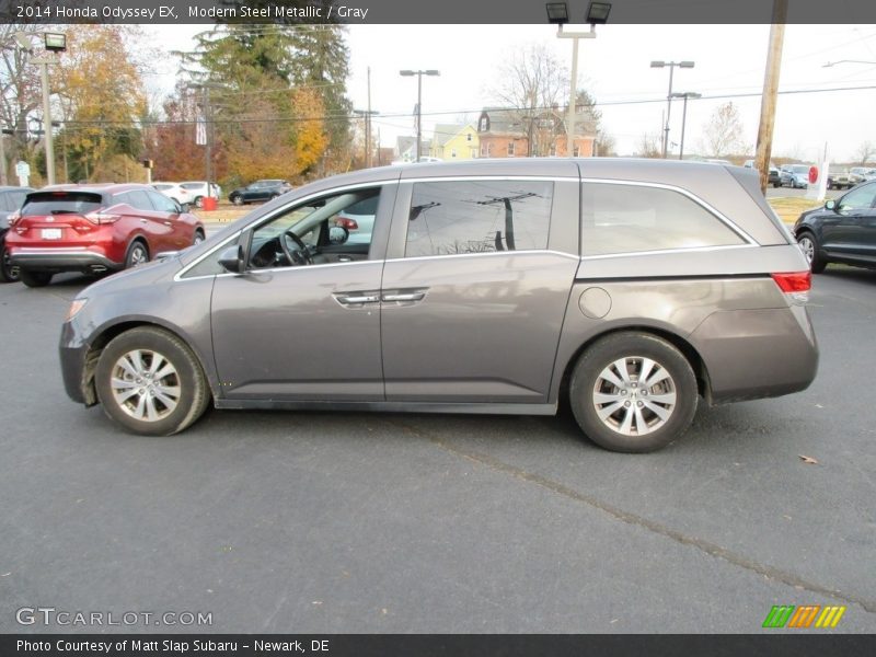 Modern Steel Metallic / Gray 2014 Honda Odyssey EX