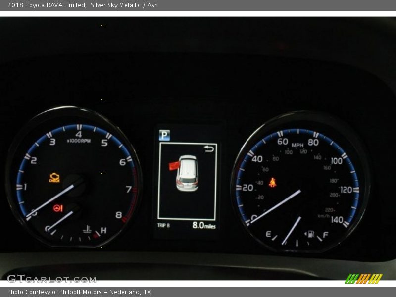 Silver Sky Metallic / Ash 2018 Toyota RAV4 Limited