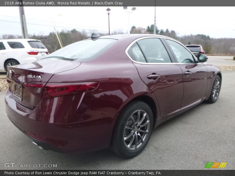 Monza Red Metallic / Black/Dark Gray 2018 Alfa Romeo Giulia AWD