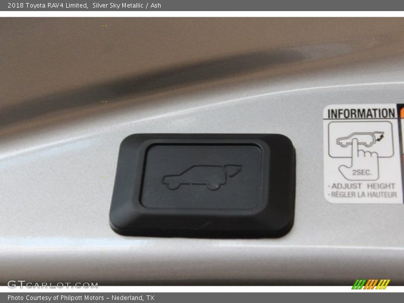 Silver Sky Metallic / Ash 2018 Toyota RAV4 Limited