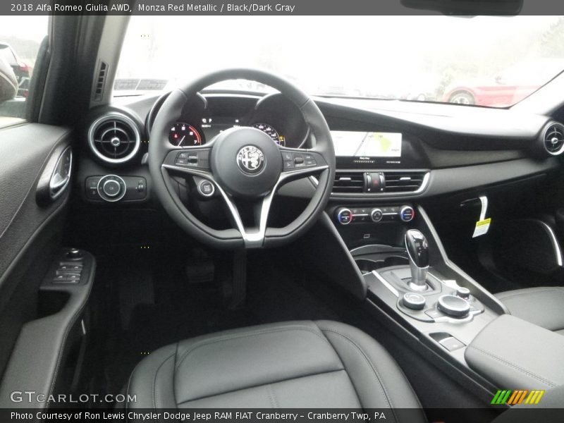  2018 Giulia AWD Black/Dark Gray Interior