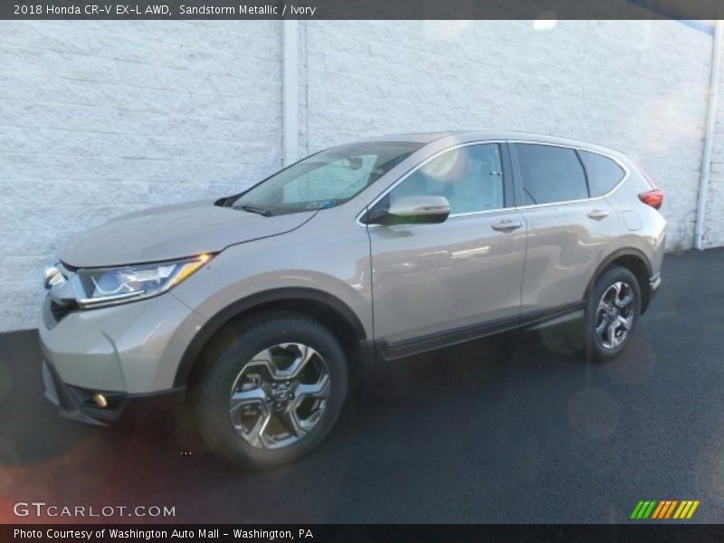 Sandstorm Metallic / Ivory 2018 Honda CR-V EX-L AWD